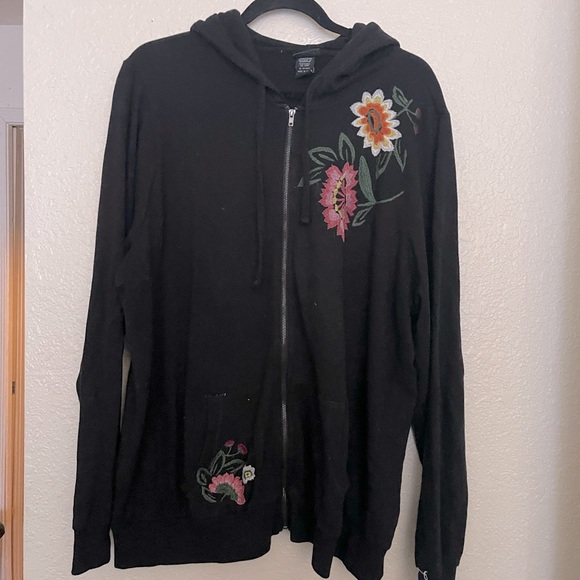 torrid Jackets & Blazers - Torrid Embroidered Zip-up hoodie